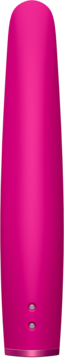 Różowy masażer do twarzy Geske Skin Firming Wand 7w1, widok z przodu, z dwoma srebrnymi przyciskami.