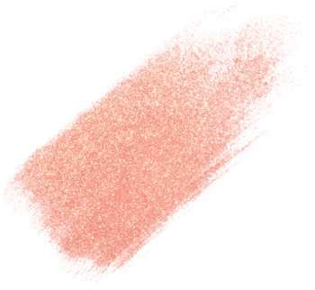 Swatch rozświetlacza NYX Minecraft Movie Rare Highlight Balm w kremowym koralowym odcieniu, widok z bliska.