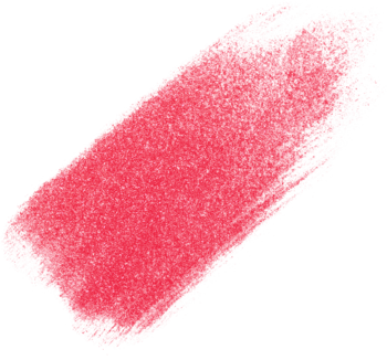 Rozmazana próbka kremowego różu NYX Cheeky Mob Balm Minecraft, intensywny różowy kolor, widok z góry.