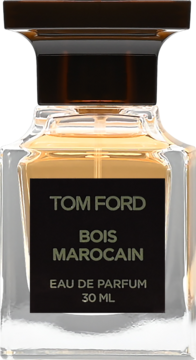 Tom Ford Bois Marocain woda perfumowana 30ml, elegancka butelka z czarną etykietą, widok z przodu.