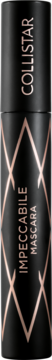 Collistar Impeccabile Mascara w czarnej tubce z miedzianym wzorem i napisami, widok z przodu.