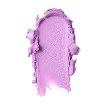 Kremowy róż w sztyfcie Everybody London Silky Ribbon, jasnofioletowa smuga, zbliżenie tekstury.