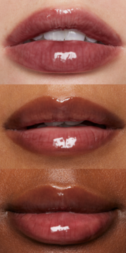 e.l.f. Glow Reviver Melting Butter Balm Blackberry Sorbet, lśniący balsam na ustach o 3 odcieniach skóry.