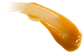 I'm From Honey Mask: gęsta, złocista, nawilżająca maska miodowa, rozmazana na białym tle, ukazująca kremową konsystencję.