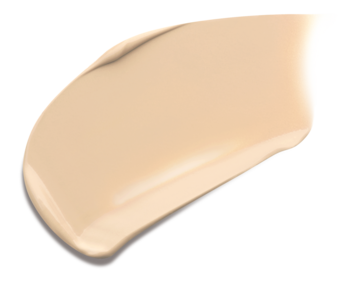 Kremowy, beżowy swatch korektora TIRTIR Glide & Hide Blurring Concealer 3.5W na czarnym tle.