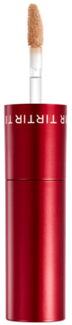 Czerwony korektor TIRTIR Glide & Hide Blurring Concealer, aplikator z beżowym produktem, widok z przodu.