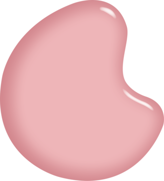 Różowy lakier Sally Hansen Miracle Gel 160 Pinky Promise, gładka błyszcząca kropla na czarnym tle.