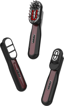 Dynamiczne ujęcie Garett Beauty Multi Care Brush, trzech urządzeń z różnymi nasadkami do pielęgnacji 3w1.