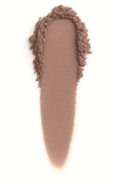 Bronzer Mini Sun, ciepły brązowy puder, próbka na białym tle. Jedwabista formuła dla naturalnej opalenizny.