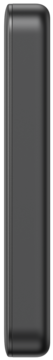Powerbank Ugreen PB507 10000mAh 20W USB USB-C, szary, prostokątny, widok z przodu, zaokrąglone krawędzie.