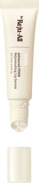 Reju-All Advanced PDRN Rejuvenating Lip Serum do ust, beżowa tubka z aplikatorem roll-on, zdjęta zakrętka.