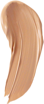 Alterra 24H Fresh Make-Up Caramel, kremowy podkład do twarzy, pionowy swatch ukazujący naturalny, świeży odcień.