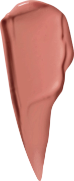 Kremowy błyszczyk Butter Gloss w odcieniu brzoskwiniowego nude, tworząca lśniącą, wyraźną smugę.