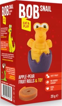 BOB SNAIL Eat & Play ,przekąska owocowa z zabawką,od-dostawcy