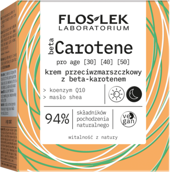 FLOSLEK LABORATORIUM betaCarotene ,krem do twarzy, przeciwzmarszczkowy, z beta-karotenem, dzień/noc,od-dostawcy