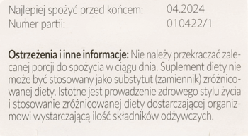 Tył opakowania Multilac Baby z wyraźną datą ważności 04.2024 i szczegółowymi ostrzeżeniami.