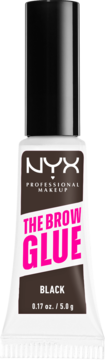 NYX PROFESSIONAL MAKEUP The Brow Glue ,klej do brwi, Black,kompozycja-1