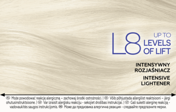 SCHWARZKOPF GLISS COLOR Care & Moisture ,rozjaśniacz do włosów, intensywny, nr L8,od-dostawcy