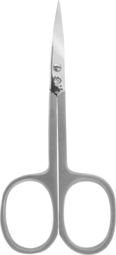 Wysokiej jakości nożyczki do skórek ze stali nierdzewnej, ostre i precyzyjne, widok z przodu.