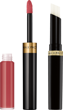 Max Factor Lipfinity 030 Cool: otwarta pomadka 24h z aplikatorem i nawilżający balsam.