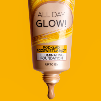 LIRENE All Day Glow! ,podkład do twarzy, rozświetlający, przywraca blask, 02 Naturalny,kompozycja-1