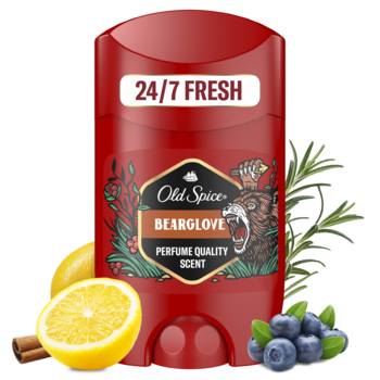 OLD SPICE Bearglove ,dezodorant w sztyfcie dla mężczyzn,kompozycja-1