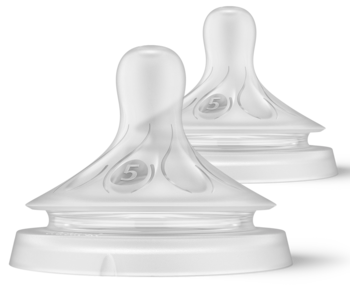 PHILIPS AVENT Natural ,smoczek do butelki responsywnej, 6m+, z przepływem 5,kompozycja-1