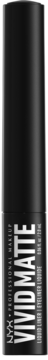 NYX Professional Makeup Vivid Matte Liquid Liner w czarnej, matowej tubce z białym, pionowym napisem.