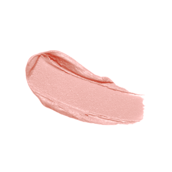 Zbliżenie na błyszczący, kremowy swatch różowej szminki AA Wings of Color Creamy Care 01 London Fog.