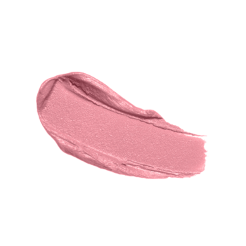 Różowa szminka AA Wings of Color Creamy Care Royal Pink. Zbliżenie na kremowy swatch z błyszczącym wykończeniem.