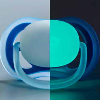 PHILIPS AVENT Ultra Air Nighttime,smoczek ortodontyczny z przyciskiem świecącym w ciemności, 6-18m,kompozycja-1
