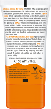 LIRENE ,emulsja do twarzy, ochronna, Aloes, SPF 50,kompozycja-1