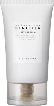 SKIN1004 Madagascar Centella Soothing Cream 75ml, biała tuba dla suchej skóry, głęboko nawilżający krem.