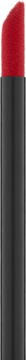 Catrice Endless Matte Liquid Lipstick Red Flag, matowa, widoczna czerwona końcówka i czarna tubka. Widok z przodu.