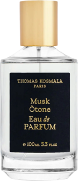 Thomas Kosmala Musk Ôtone Eau de Parfum, 100ml, piżmowe perfumy w eleganckiej szklanej butelce z złotą nakrętką.