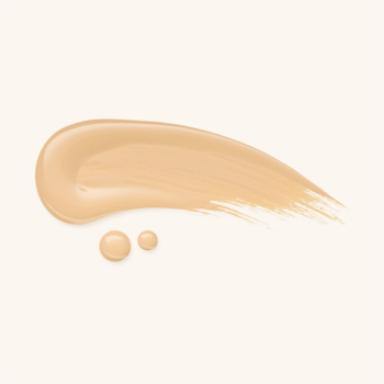 Swash podkład-serum Catrice Nude Drop Tinted Serum 020W w jasnym beżu, z dwiema kroplami na białym tle.