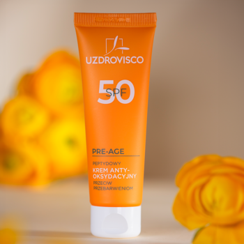 UZDROVISCO Pre-Age ,krem do twarzy, peptydowy, antyoksydacyjny, SPF50, lekka formuła,kompozycja-1