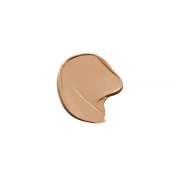 Kremowy swatch mocno kryjącego korektora Essence Camouflage+ nr 26 natural beige o matowym wykończeniu.