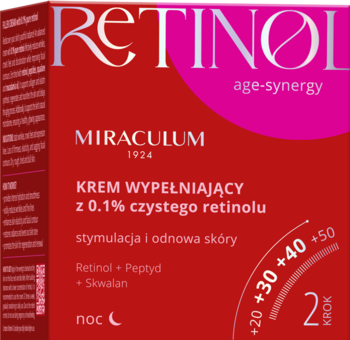 MIRACULUM Retinol Age-Synergy,krem do twarzy, wypełniający, z 0,1% Retinolem, na noc,kompozycja-2
