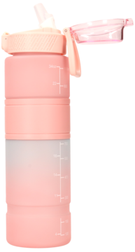 ELOY ,butelka motywacyjna, Różowa, 800ml,kompozycja-1