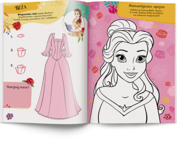 AMEET Disney Księżniczka,brokatowe naklejki, Kwiaty,kompozycja-1