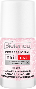 BIELENDA Professional Nail Lab ,odżywka do paznokci, 10w1, Pearl Pink,kompozycja-1