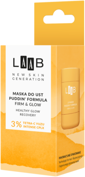 AA LAAB Healthy Glow Recovery,maska do ust, rozświetlająca, Tetra-C Yuzu,kompozycja-1