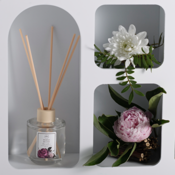 AROMA HOME Perfume ,patyczki zapachowe, Peony Blush,kompozycja-1