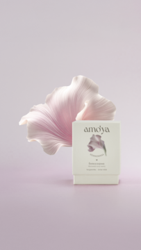AMO'YA Równowaga ,świeca sojowa, Bergamotka, Wiśnia,kompozycja-1