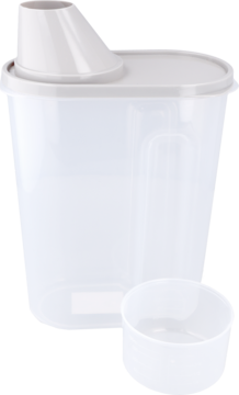 ELOY ,pojemnik na karmę dla zwierząt, Szary, 2,5l,kompozycja-1
