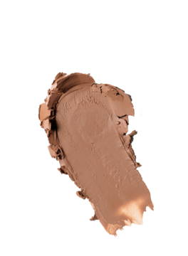 Kremowy bronzer Light, brązowa, gęsta smuga na białym tle, idealna do konturowania jasnej karnacji.