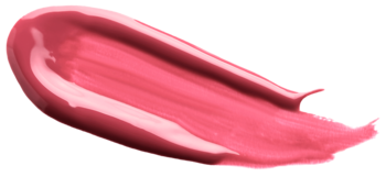 Dynamiczny, błyszczący swatch różowego olejku do ust FaceBoom Make-Up nr 03 Funky Pink, na czarnym tle.