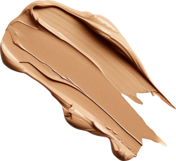 Smuga beżowego podkładu Alterra Soft Glow, odcień Caramel. Widać kremową konsystencję i promienne wykończenie.