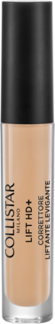 Collistar LIFT HD+ wodoodporny korektor liftingujący w beżowej butelce, czarna nakrętka, widok z przodu.